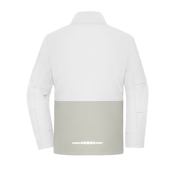 Veste de travail softshell unisexe avec éléments réfléchissants, doublure polaire et fermeture zippée YKK