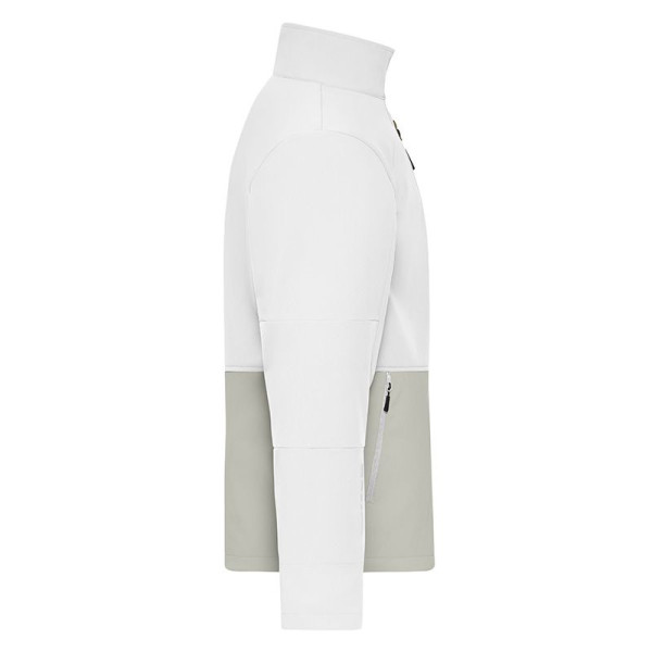 Veste de travail softshell unisexe avec éléments réfléchissants, doublure polaire et fermeture zippée YKK