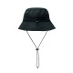 Le chapeau de pêcheur déperlant en polyester avec pochette en tissu - Accessoire publicitaire pratique pour événements et cadeau