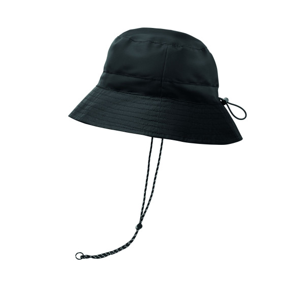 Le chapeau de pêcheur déperlant en polyester avec pochette en tissu - Accessoire publicitaire pratique pour événements et cadeau