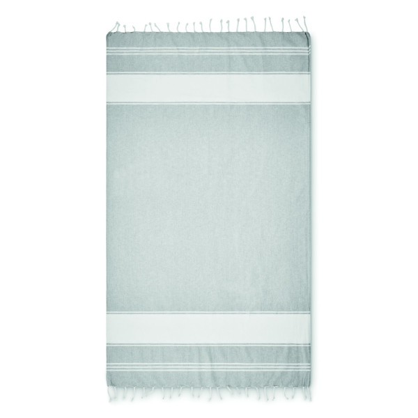 Set de serviette de plage ou hammam avec sac de plage 70% coton et 30% polyester 180 gr/m² - BCM Goodies