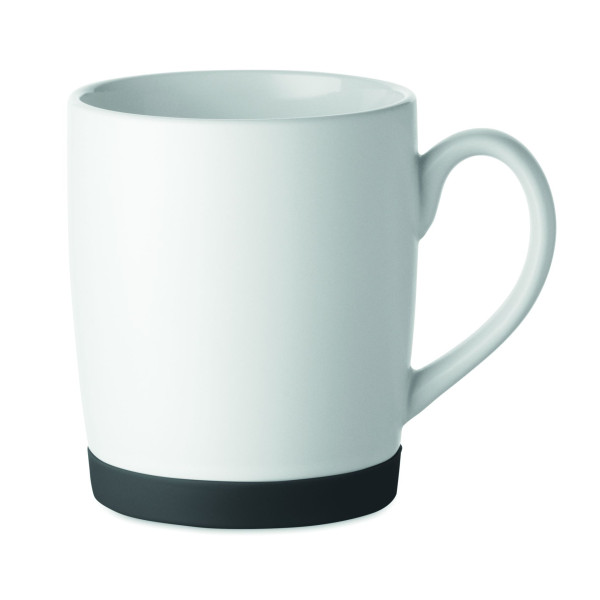 Mug en céramique blanc mat avec base en silicone - BCM Goodies