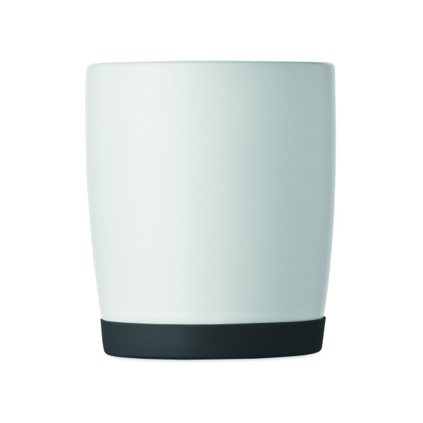 Mug en céramique blanc mat avec base en silicone - BCM Goodies