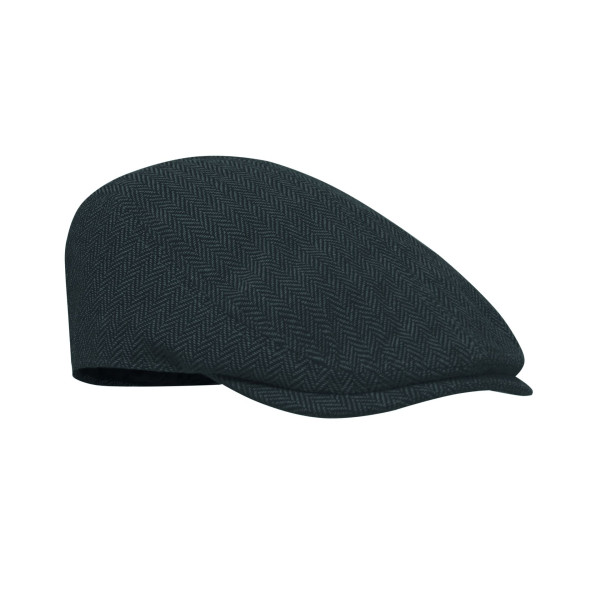Casquette plate Newsboy en mélange de polyester 335 gr/m² avec fermeture à boucle métallique - Personnalisable pour vos événemen