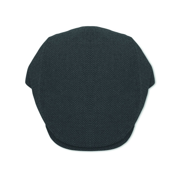 Casquette plate Newsboy en mélange de polyester 335 gr/m² avec fermeture à boucle métallique - Personnalisable pour vos événemen