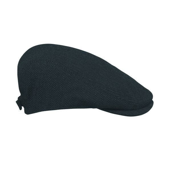 Casquette plate Newsboy en mélange de polyester 335 gr/m² avec fermeture à boucle métallique - Personnalisable pour vos événemen