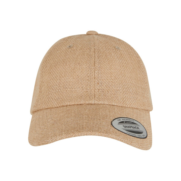 Casquette Dad en jute unisexe personnalisable – Accessoire promotionnel ajustable pour entreprises