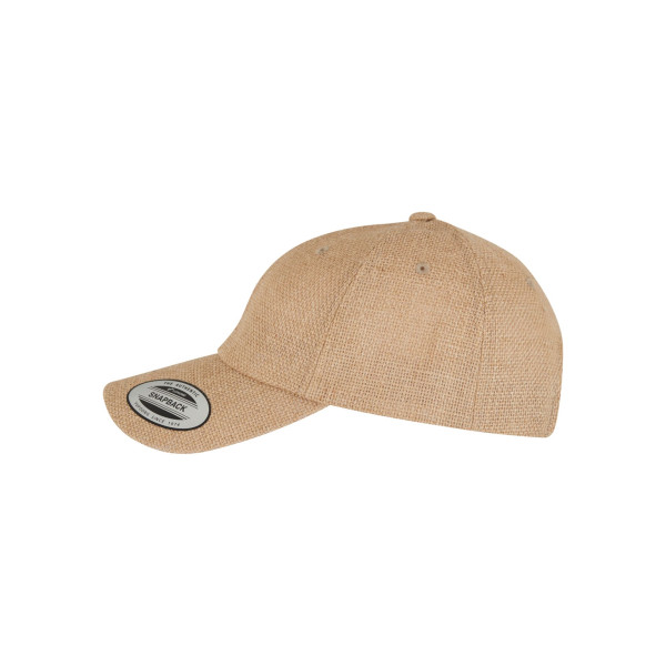 Casquette Dad en jute unisexe personnalisable – Accessoire promotionnel ajustable pour entreprises