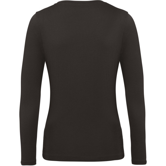 T-shirt bio femme manches longues personnalisable – Support textile communication entreprise