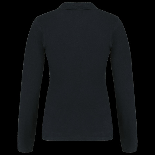 Polo piqué manches longues femme personnalisable – Textile d’entreprise et objet publicitaire