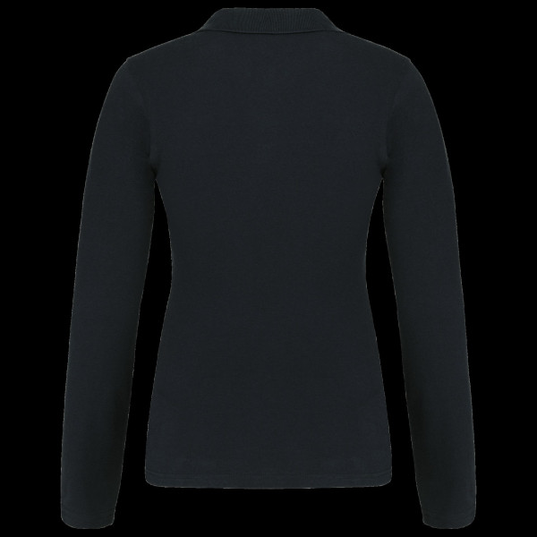 Polo piqué manches longues femme personnalisable – Textile d’entreprise et objet publicitaire