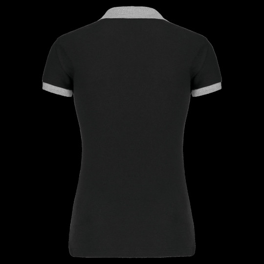 Polo piqué bicolore femme personnalisé pour communication d'entreprise – BCM Goodies