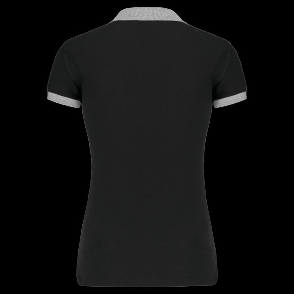 Polo piqué bicolore femme personnalisé pour communication d'entreprise – BCM Goodies