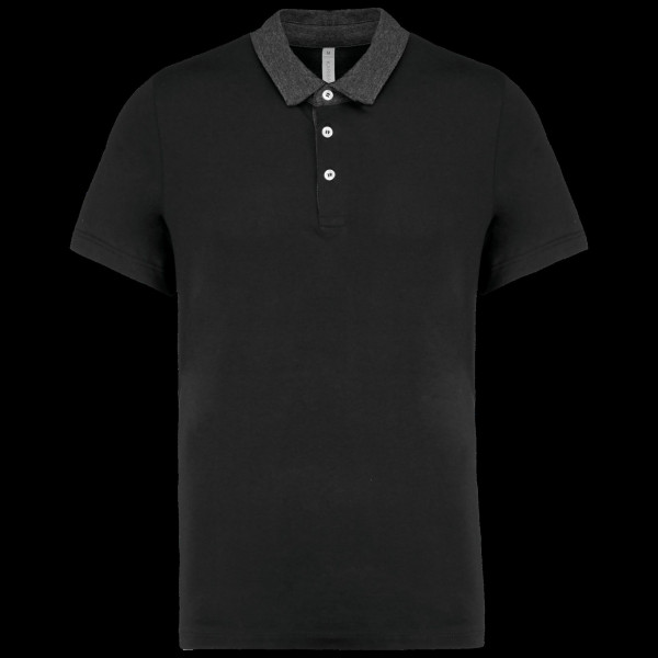 Polo jersey bicolore homme personnalisable pour entreprises et événements professionnels – BCM Goodies