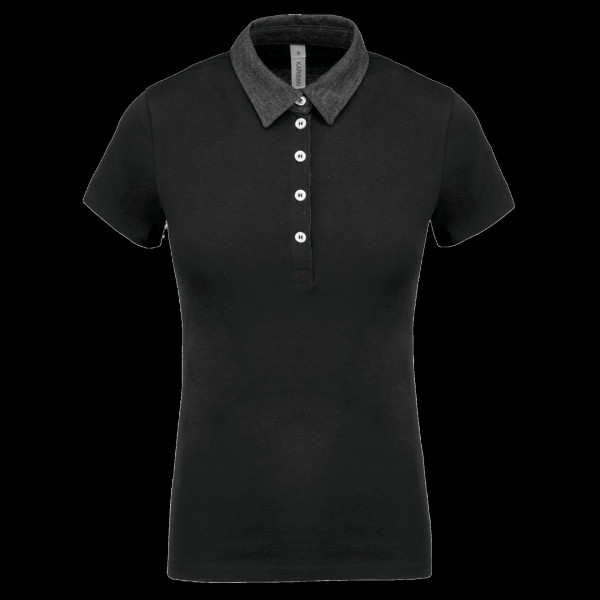 Polo jersey bicolore femme personnalisable pour entreprises et associations – Communication et image de marque