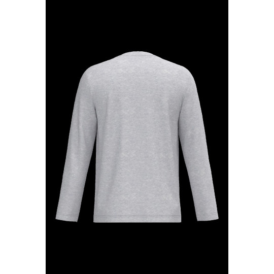 T-shirt col V manches longues homme personnalisé pour communication d’entreprise – 100% coton – BCM Goodies