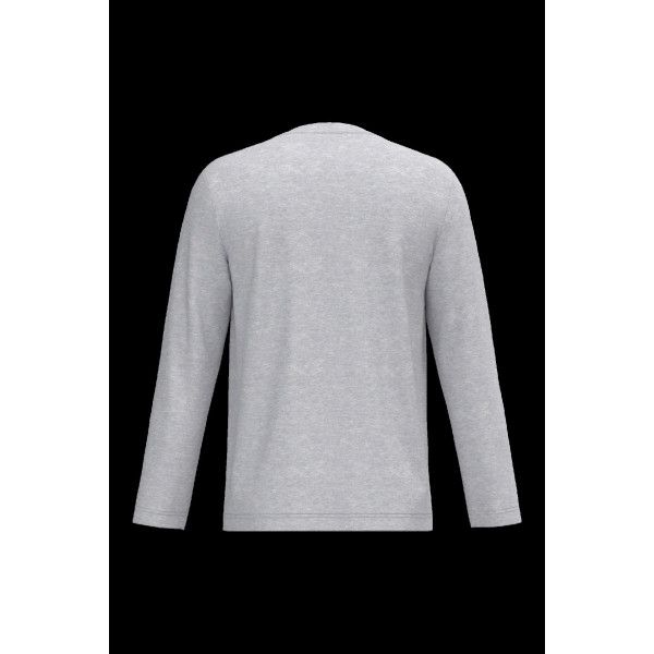 T-shirt col V manches longues homme personnalisé pour communication d’entreprise – 100% coton – BCM Goodies