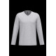 T-shirt col V manches longues homme personnalisé pour communication d’entreprise – 100% coton – BCM Goodies