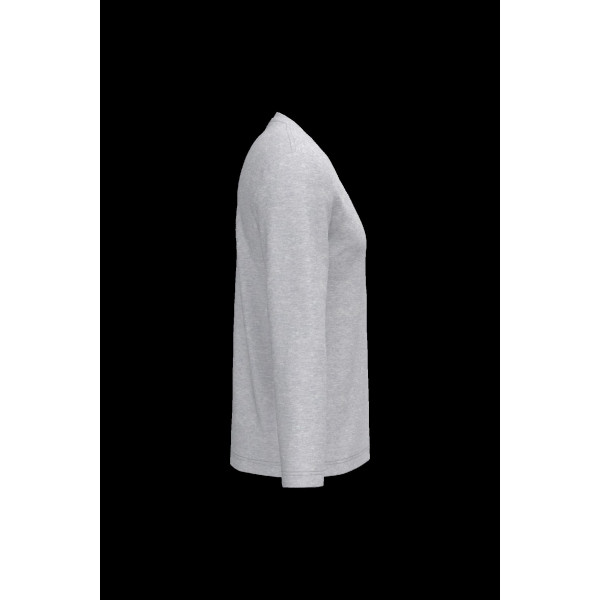 T-shirt col V manches longues homme personnalisé pour communication d’entreprise – 100% coton – BCM Goodies