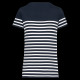 T-shirt marin col rond Bio femme personnalisable – Textile promotionnel B2B pour communication d’entreprise