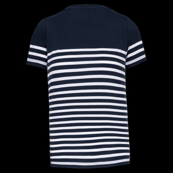 T-shirt marin enfant col rond bio personnalisable sans étiquette – Communication textile entreprise et association