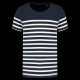 T-shirt marin enfant col rond bio personnalisable sans étiquette – Communication textile entreprise et association