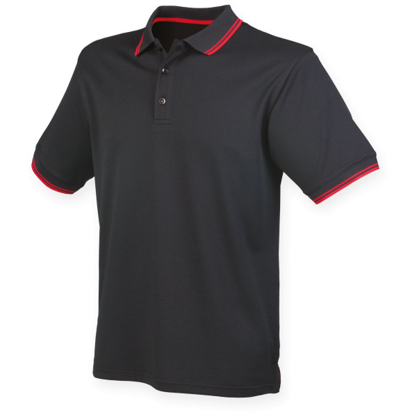 Polo Cool Plus avec liseré personnalisé – Vêtement d'entreprise pour visibilité de marque