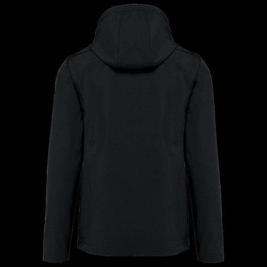 Veste Softshell 3 couches à capuche personnalisable unisexe – Vêtement promotionnel pour communication d’entreprise
