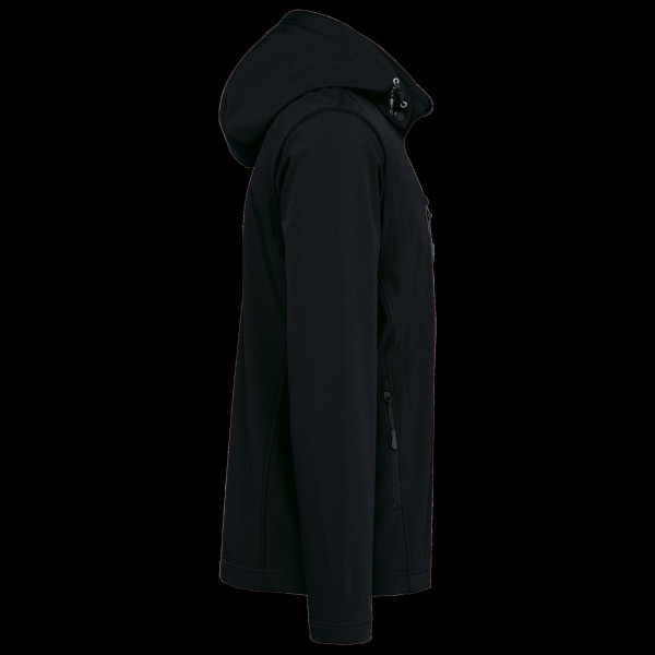 Veste Softshell 3 couches à capuche personnalisable unisexe – Vêtement promotionnel pour communication d’entreprise