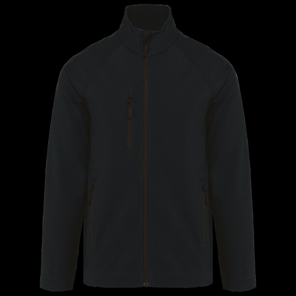 Veste softshell écoresponsable 3 couches unisexe personnalisable – Vêtement d’entreprise en polyester recyclé – BCM Goodies