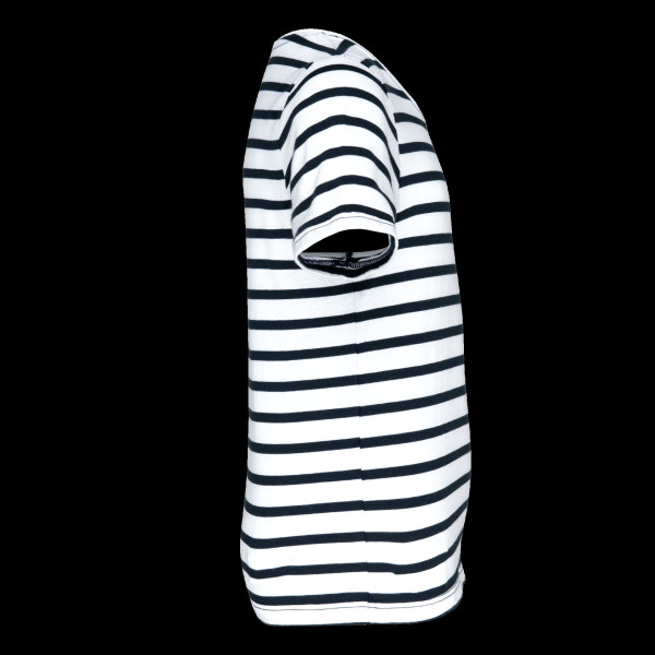 T-shirt rayé marin enfant personnalisable avec poche – Communication par l’objet pour entreprises et associations