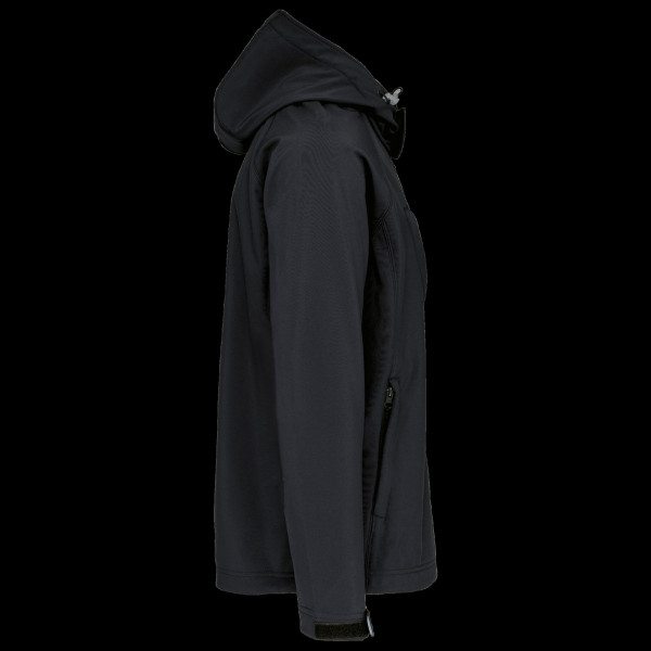 Veste softshell homme capuche amovible personnalisable pour communication d'entreprise – BCM Goodies