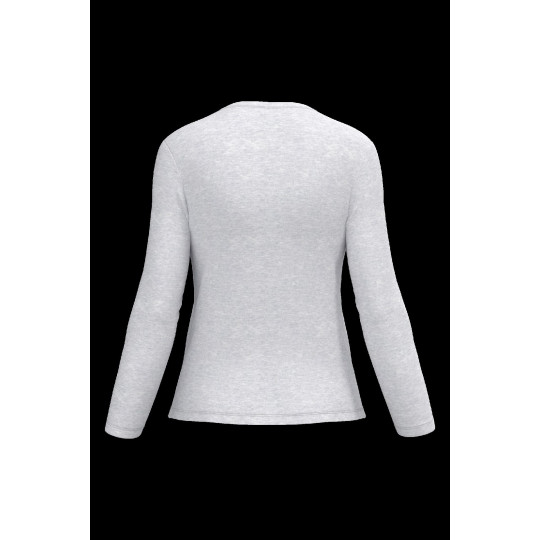 T-shirt femme manches longues col rond personnalisable – Communication par l’objet entreprise – BCM Goodies