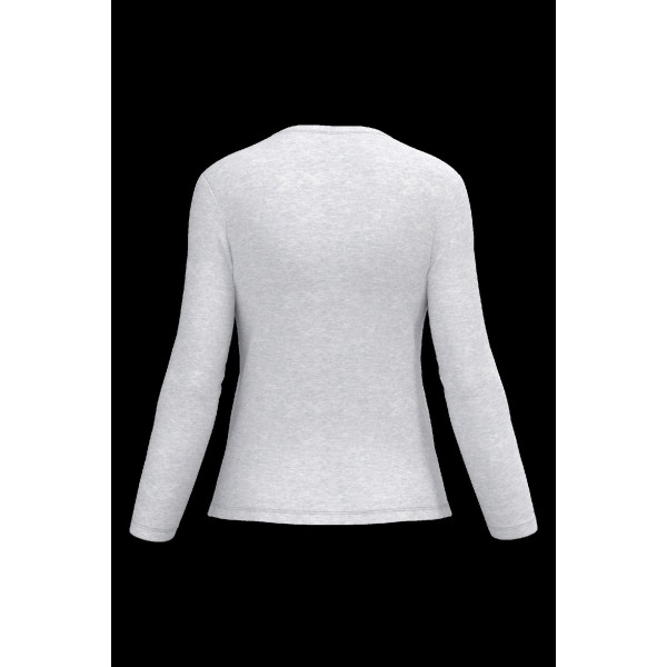 T-shirt femme manches longues col rond personnalisable – Communication par l’objet entreprise – BCM Goodies