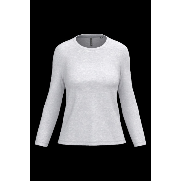 T-shirt femme manches longues col rond personnalisable – Communication par l’objet entreprise – BCM Goodies