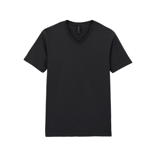 T-shirt homme col V Softstyle personnalisable pour communication d’entreprise – BCM Goodies