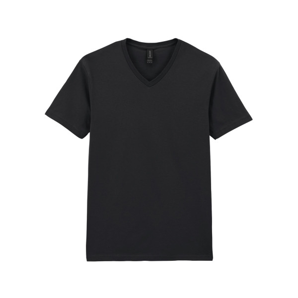 T-shirt homme col V Softstyle personnalisable pour communication d’entreprise – BCM Goodies