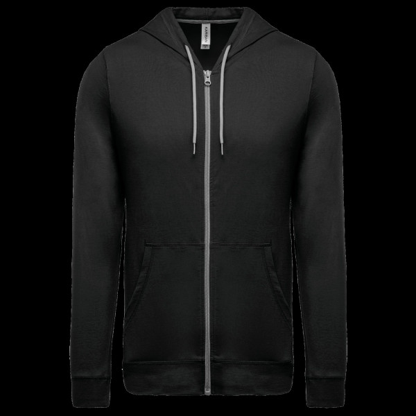 Veste coton légère à capuche personnalisable pour entreprises – Communication B2B et welcome packs
