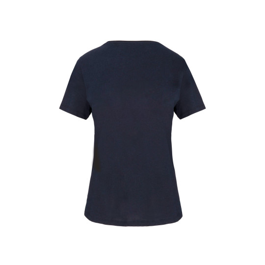 T-shirt Bio col à bords francs manches courtes femme personnalisable – 100% coton biologique pour entreprises et associations