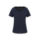 T-shirt Bio col à bords francs manches courtes femme personnalisable – 100% coton biologique pour entreprises et associations