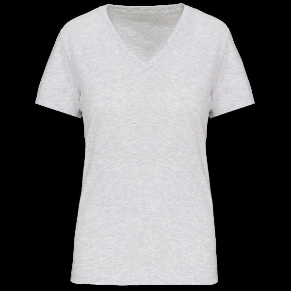 T-shirt BIO150 IC col V femme personnalisé en coton biologique pour communication d'entreprise – BCM Goodies