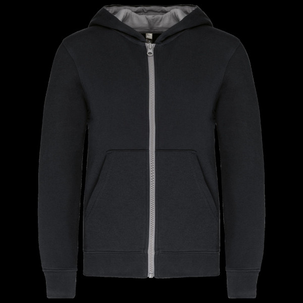 Sweat-shirt zippé à capuche enfant personnalisable – Textile promotionnel pour entreprises et événements | BCM Goodies