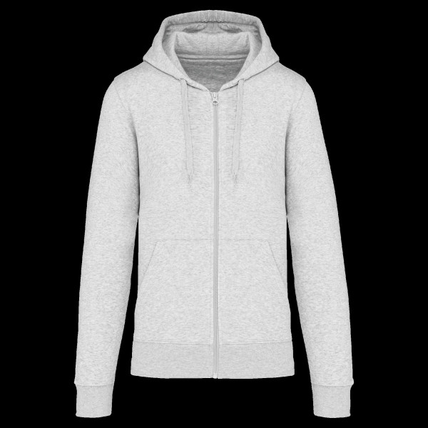 Sweat-shirt zippé à capuche homme écoresponsable personnalisable – Vêtement d’entreprise pour communication textile