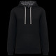 Sweat-shirt à capuche contrastée personnalisable unisexe pour entreprises - Communication textile BCM Goodies