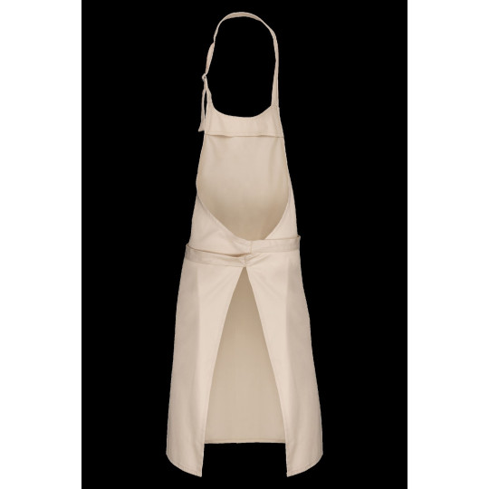 Tablier polycoton sans poche personnalisable – Support textile pour communication d’entreprise et événements professionnels