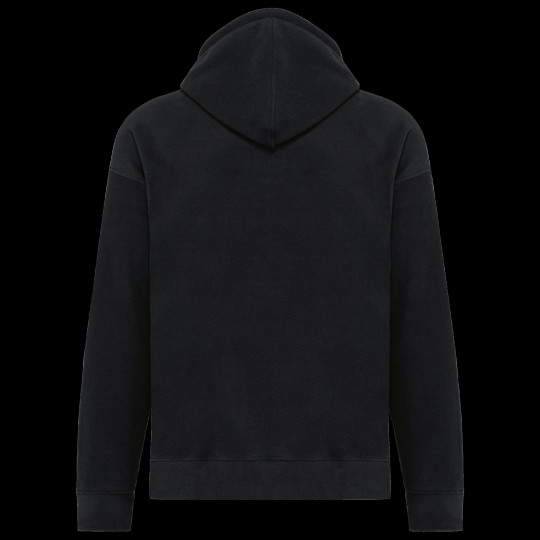 Sweat-shirt à capuche oversize en micropolaire recyclée personnalisable pour entreprises et associations