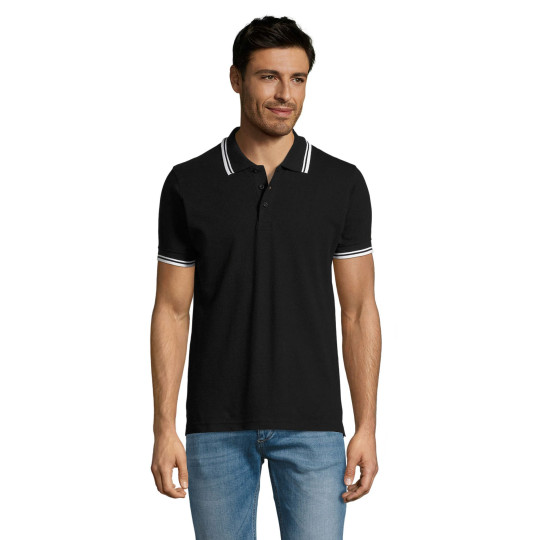 Polo homme en coton peigné Ringspun SOL'S PASADENA MEN - BCM Goodies