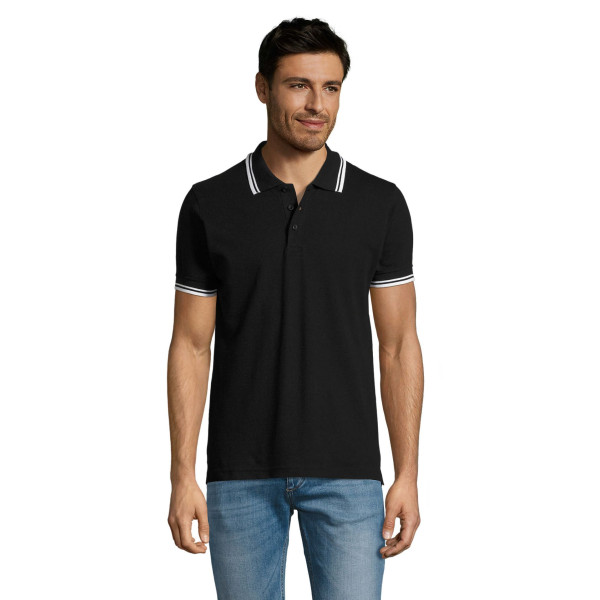 Polo homme en coton peigné Ringspun SOL'S PASADENA MEN - BCM Goodies