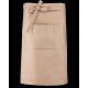 Tablier coton long denim personnalisable avec poches – Objet publicitaire textile pour communication d’entreprise