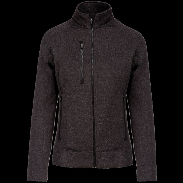 Veste zippée chinée femme personnalisable pour communication d’entreprise – BCM Goodies